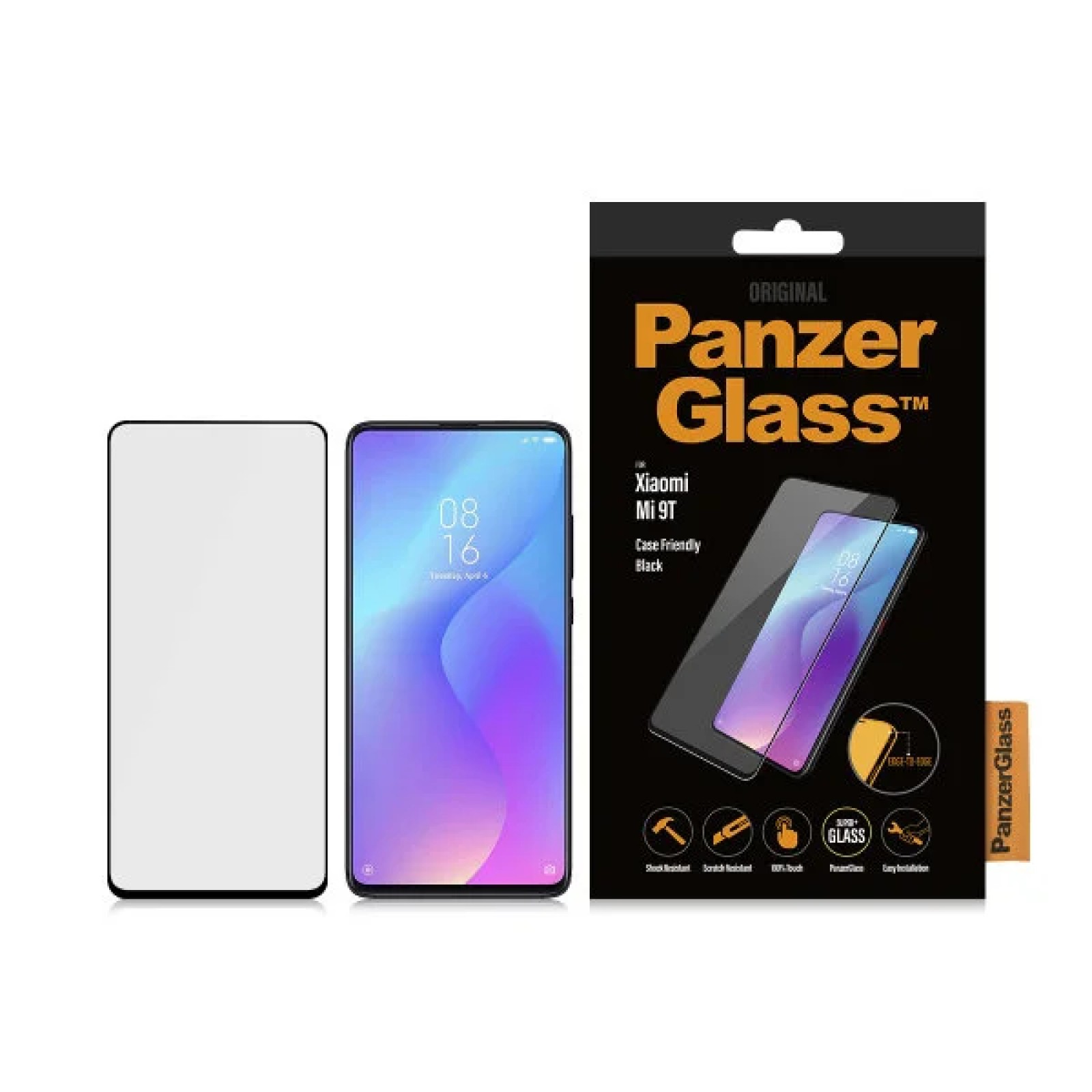 Стъклен протектор PanzerGlass за Xiaomi MI 9T Case Friendly Черен
