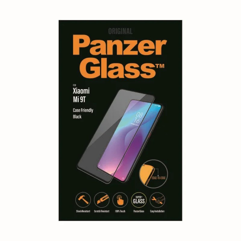 Стъклен протектор PanzerGlass за Xiaomi MI 9T Case Friendly Черен