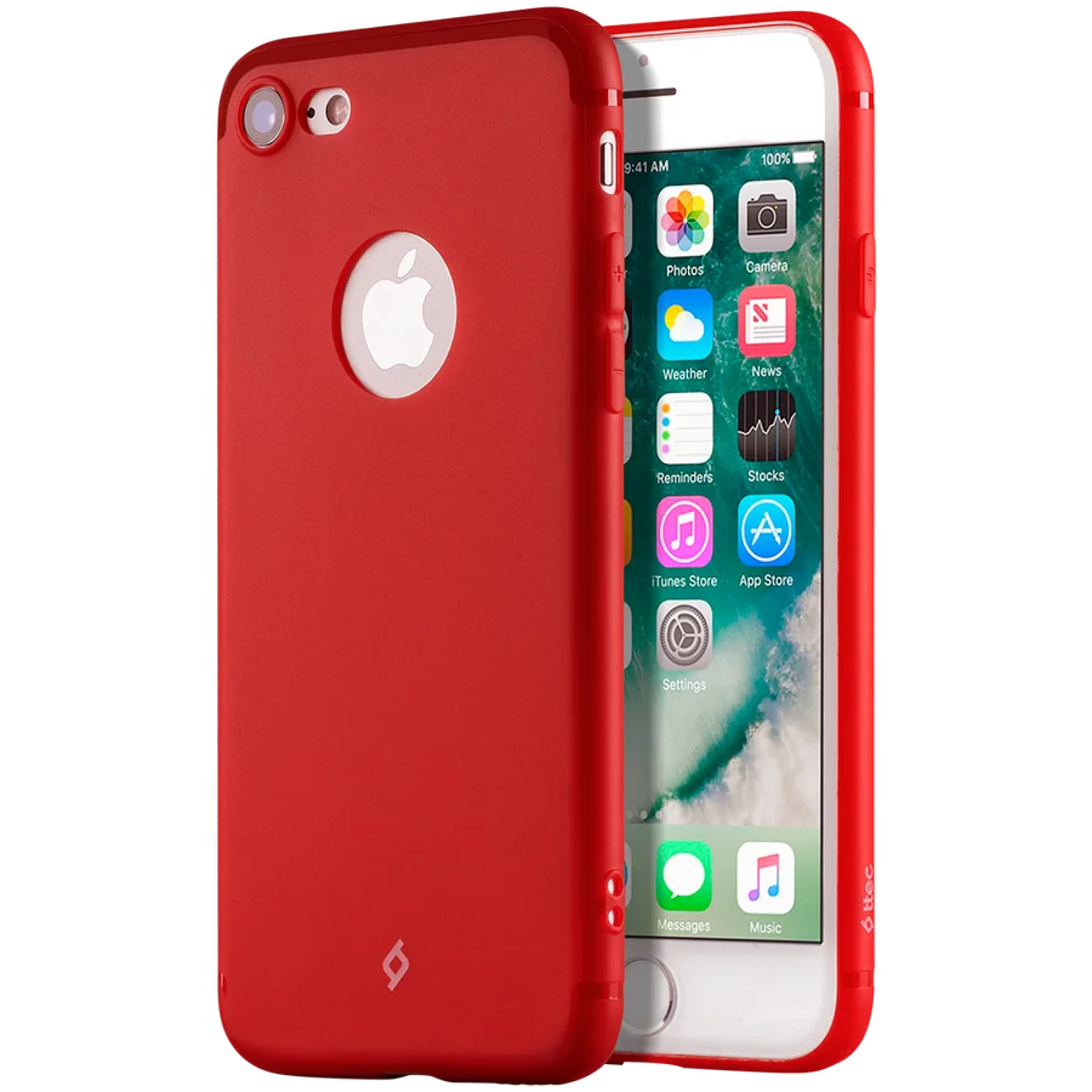 Гръб ttec Airflex за Apple Apple iPhone 7 Plus/8 Plus Червен