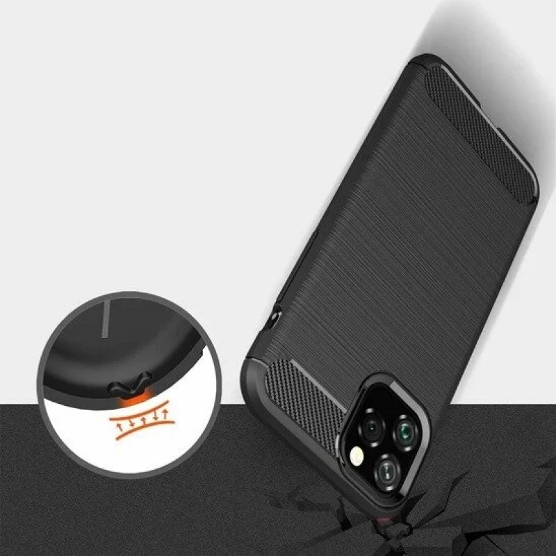 Гръб Forcell Carbon  за Apple iPhone 11 Pro Черен