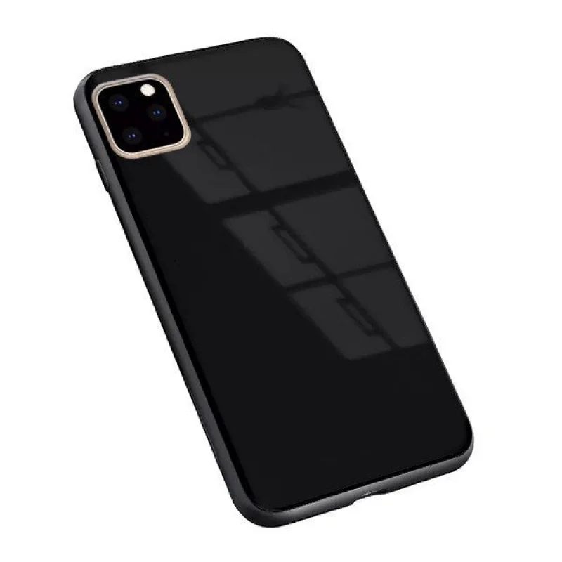 Гръб OEM Glass Case за Apple iPhone 11 Pro Max Чер...