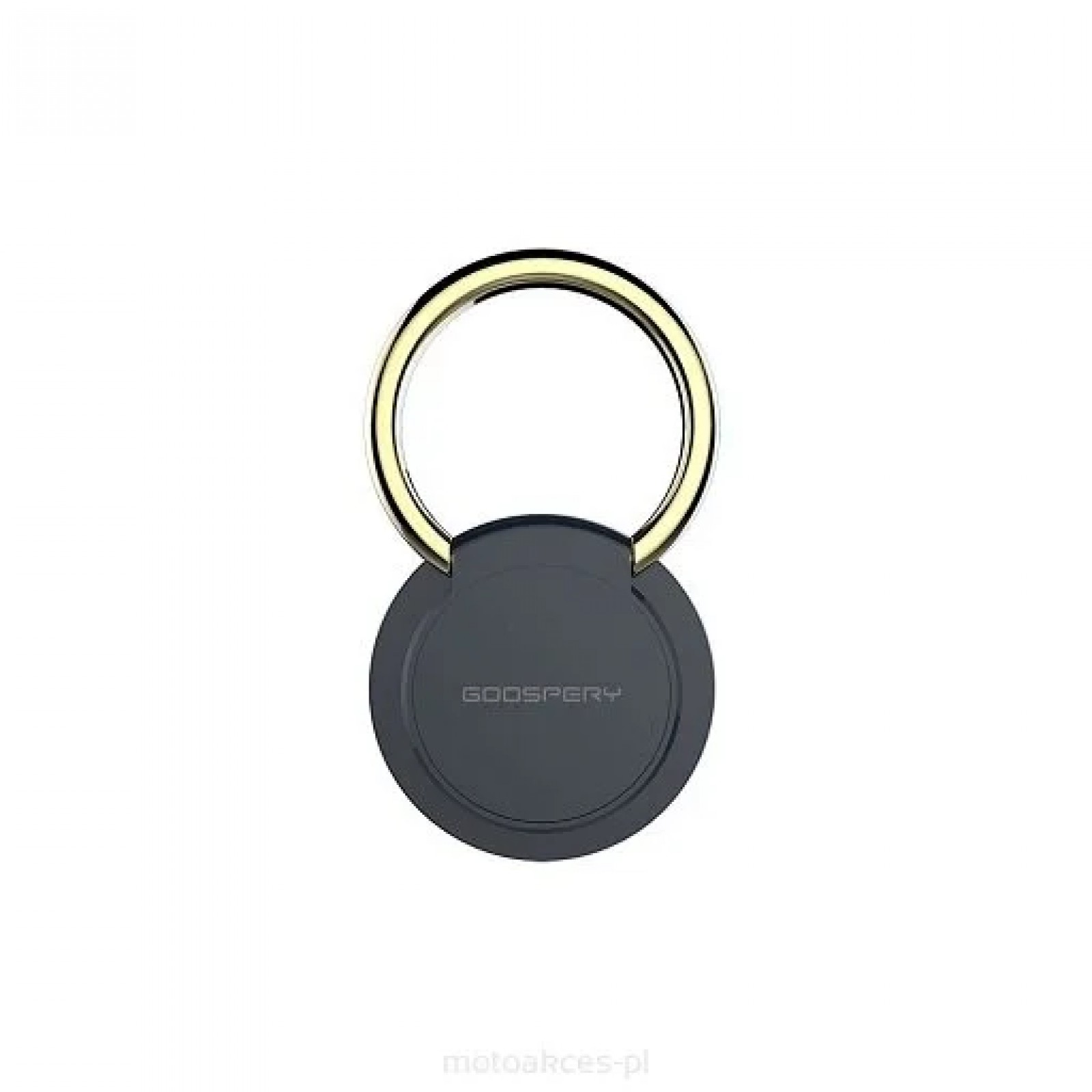 Пръстен за телефон Mercury round – Черен/Златист