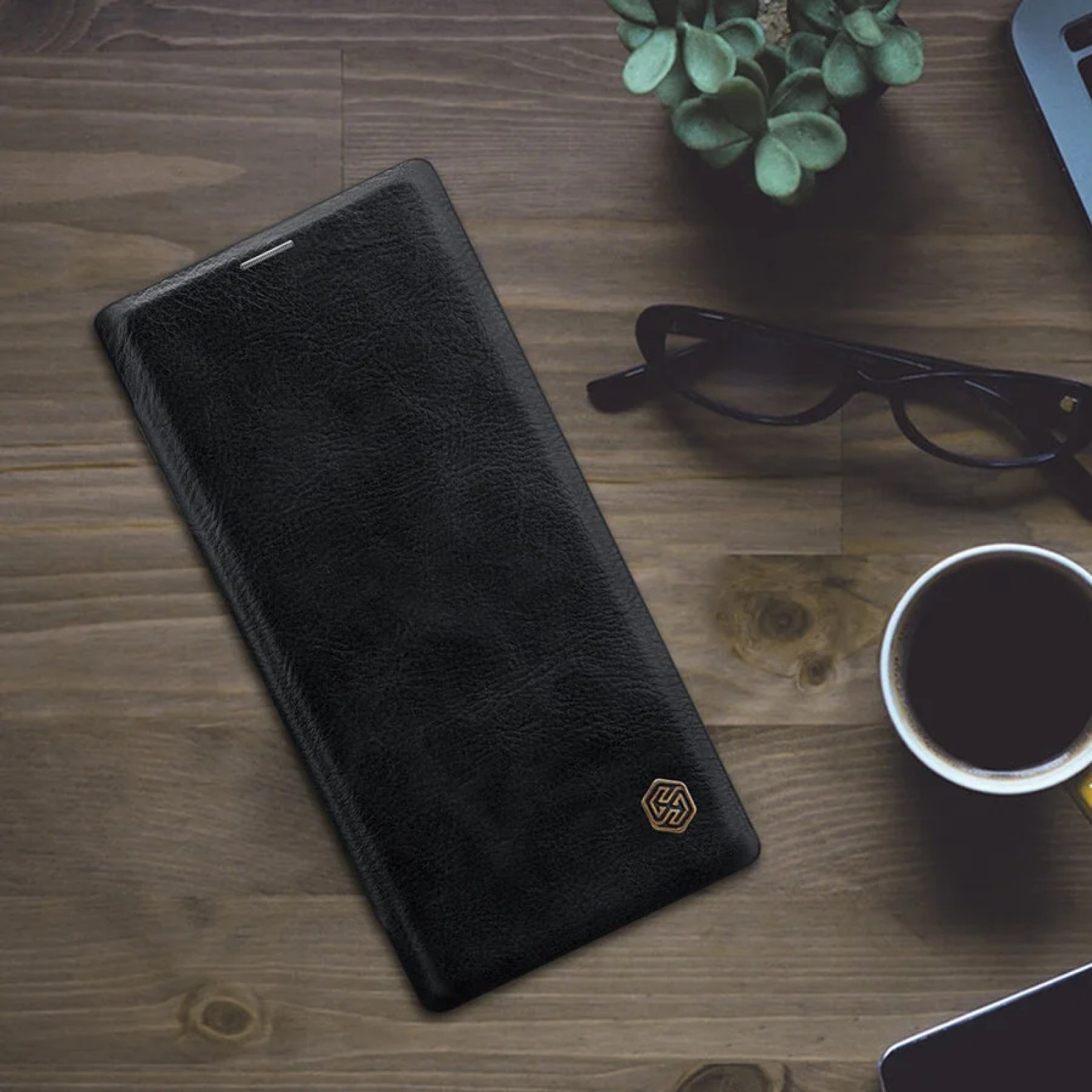 Гръб Nillkin Qin за Samsung Galaxy Note 10 Черен