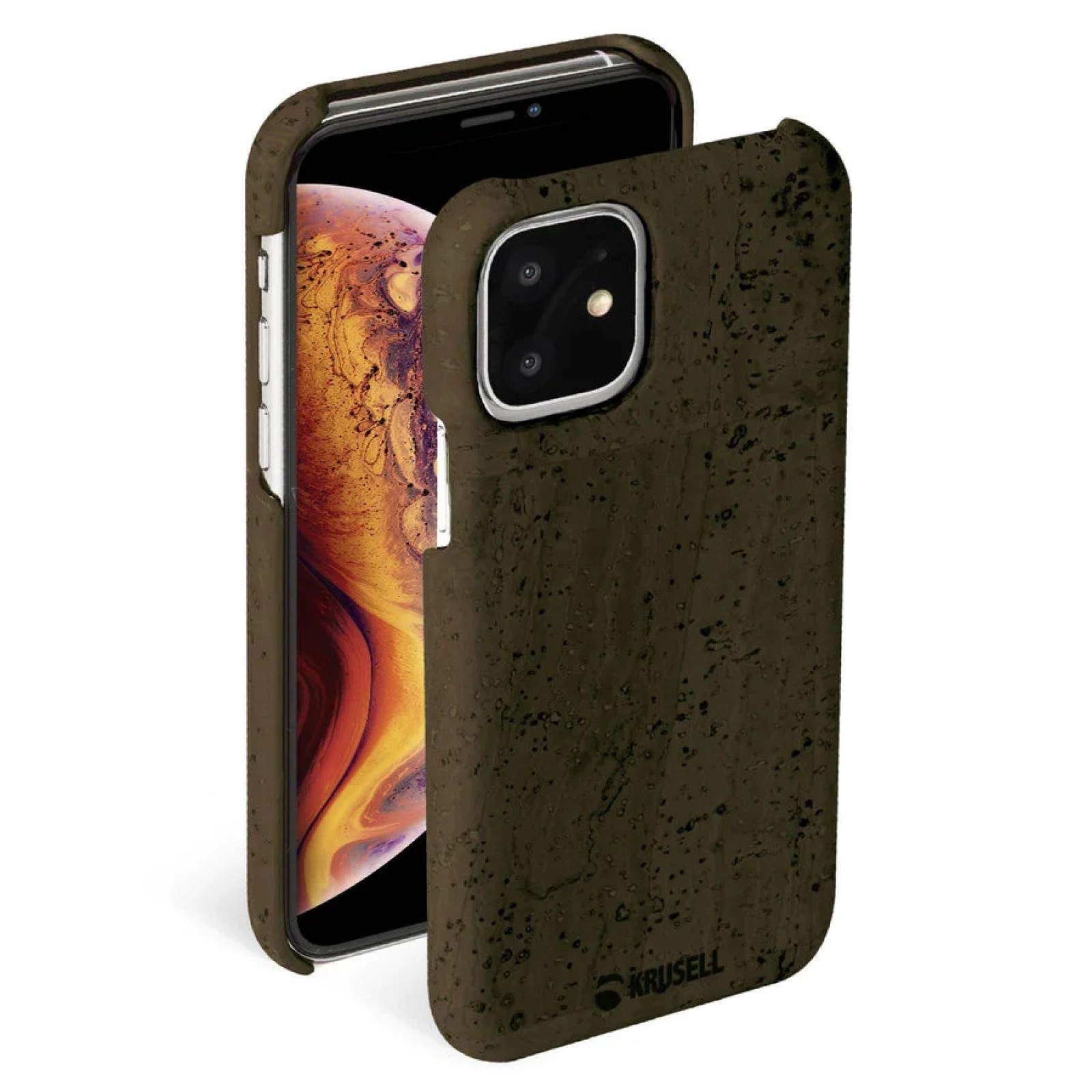 Гръб Krusell  за Apple iPhone 11 Кафяв
