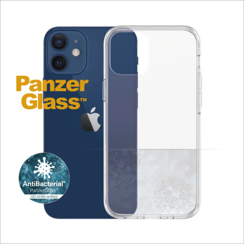 Гръб за Iphone 12 mini 5.4" PanzerGlass, AntiBacterial - Прозрачен