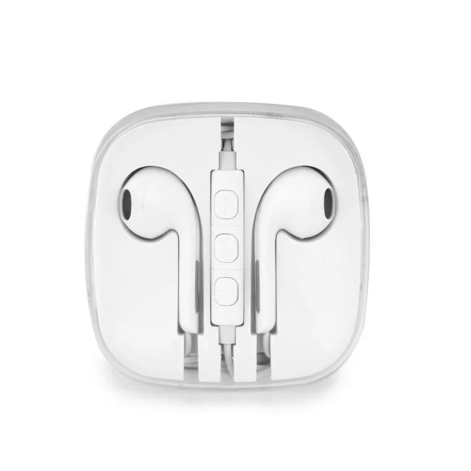 Слушалки HF Stereo for Apple Lightning pin  - Бели