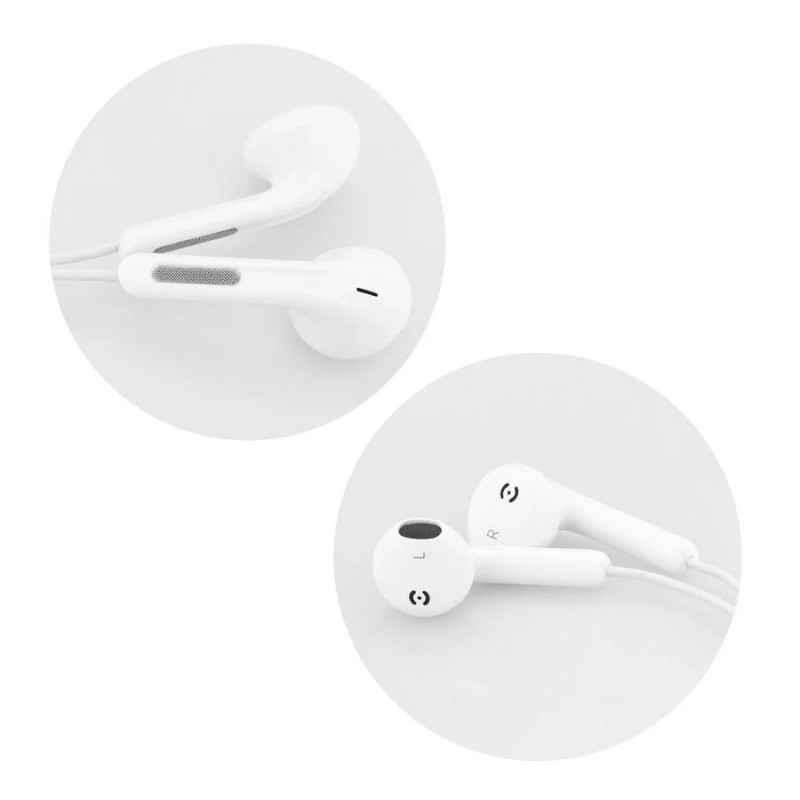 Слушалки HF Stereo for Apple Lightning pin  - Бели