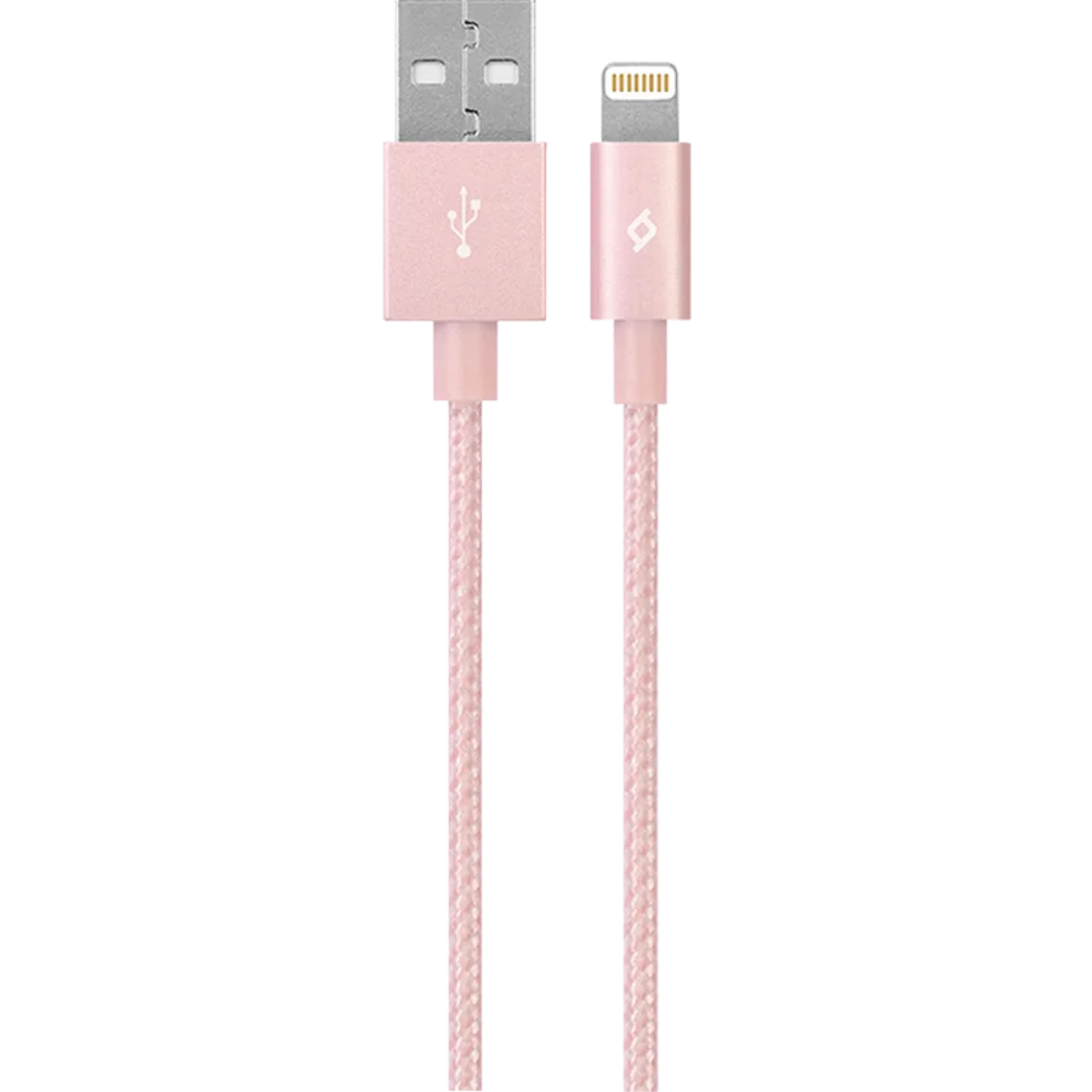 Кабел MFI AlumiCable Lightning Charge/Data Cable - Розов,113104