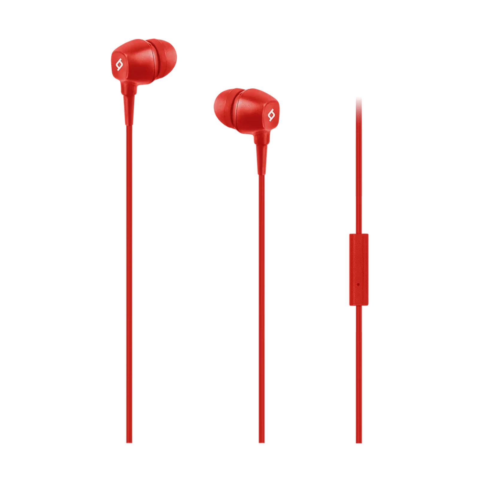 Слушалки Pop In-Ear Headphones with Microphone , 3.5mm  -  Червени, 117947