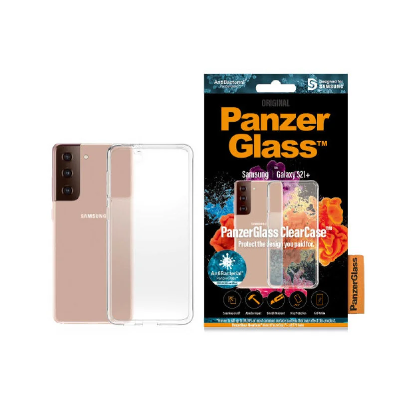 Гръб PanzerGlass AntiBacterial за Samsung Galaxy S...