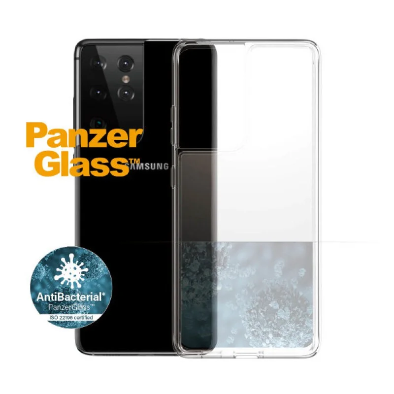 Гръб PanzerGlass AntiBacterial за Samsung Galaxy S21 Ultra Прозрачен