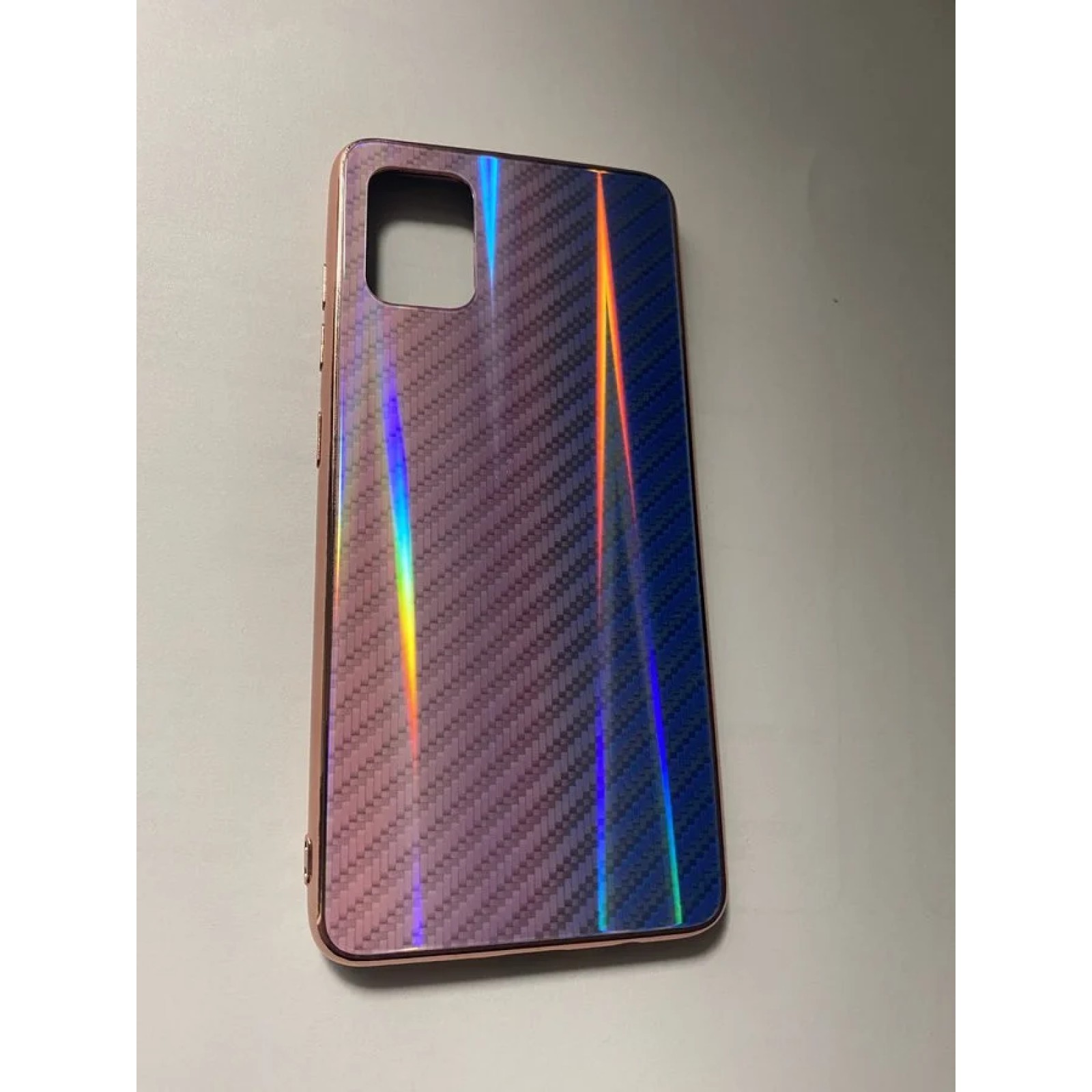Гръб Teracell Carbon  за Samsung Galaxy A51 Лилав