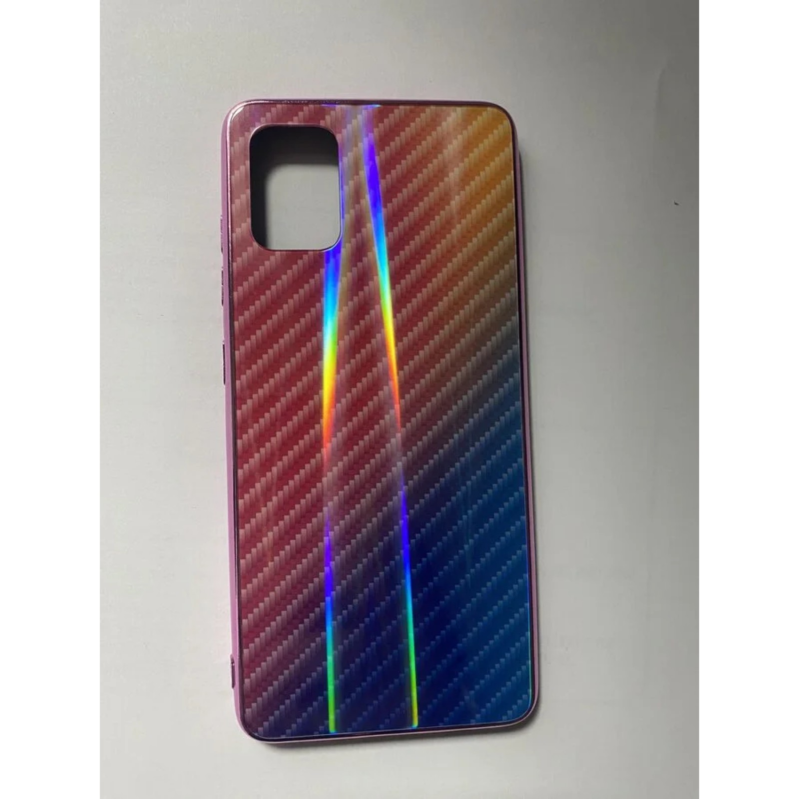 Гръб Teracell Carbon  за Samsung Galaxy A51 Розов
