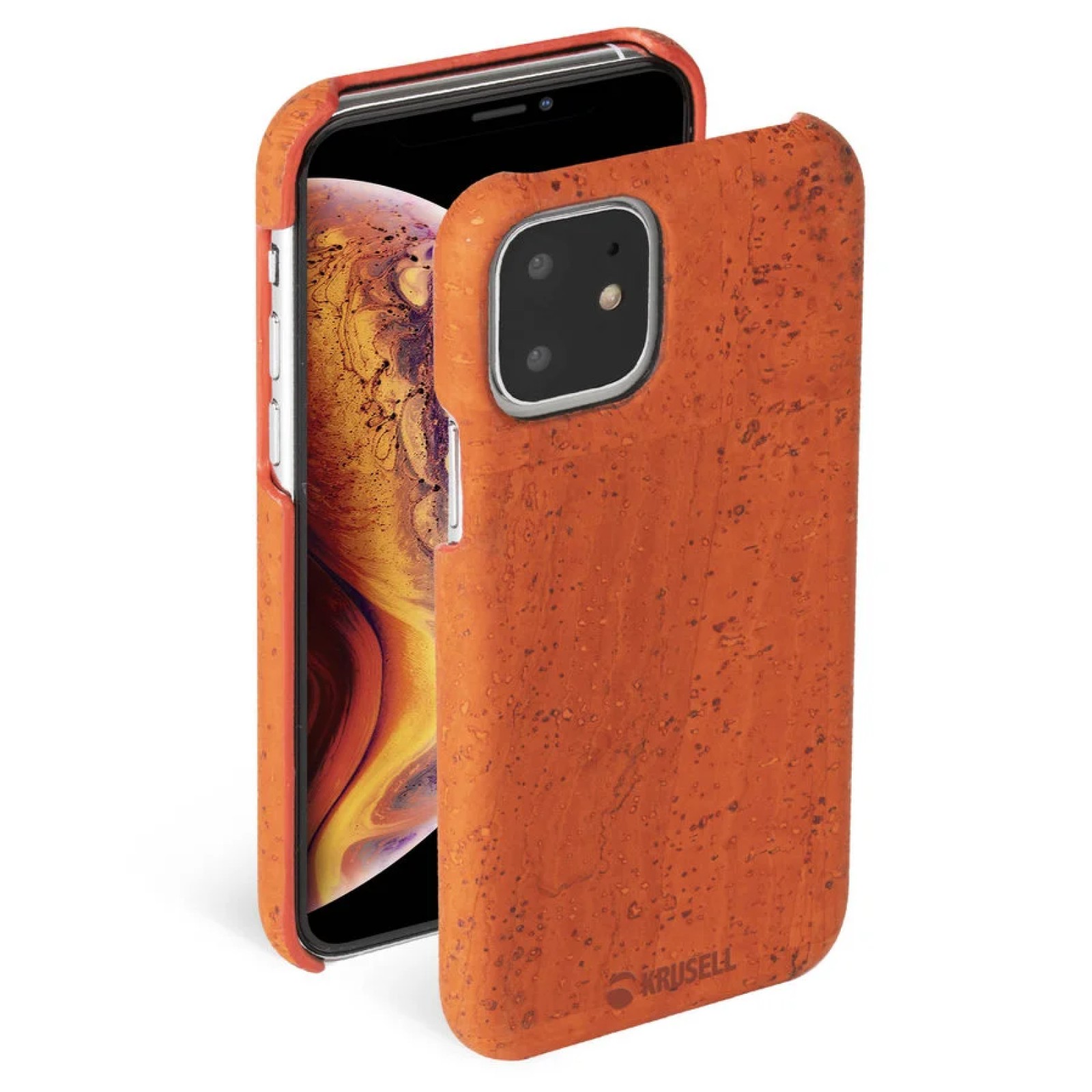Гръб Krusell  за Apple iPhone 11 Кафяв