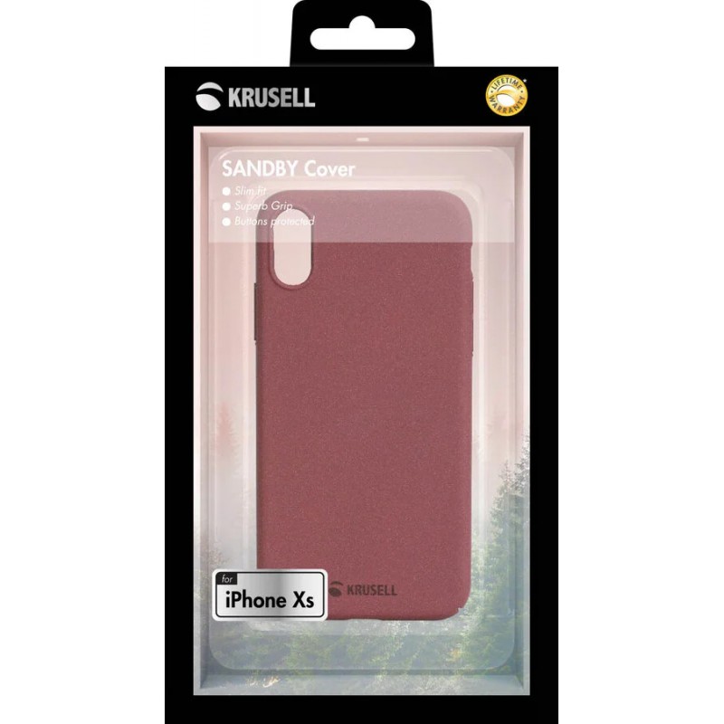 Гръб Krusell SandCover за Apple iPhone X/XS Кафяв