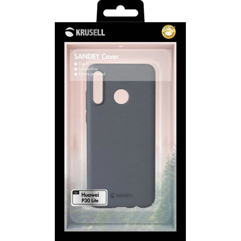 Гръб Krusell SandCover за Huawei/ Honor P30 Lite Сив