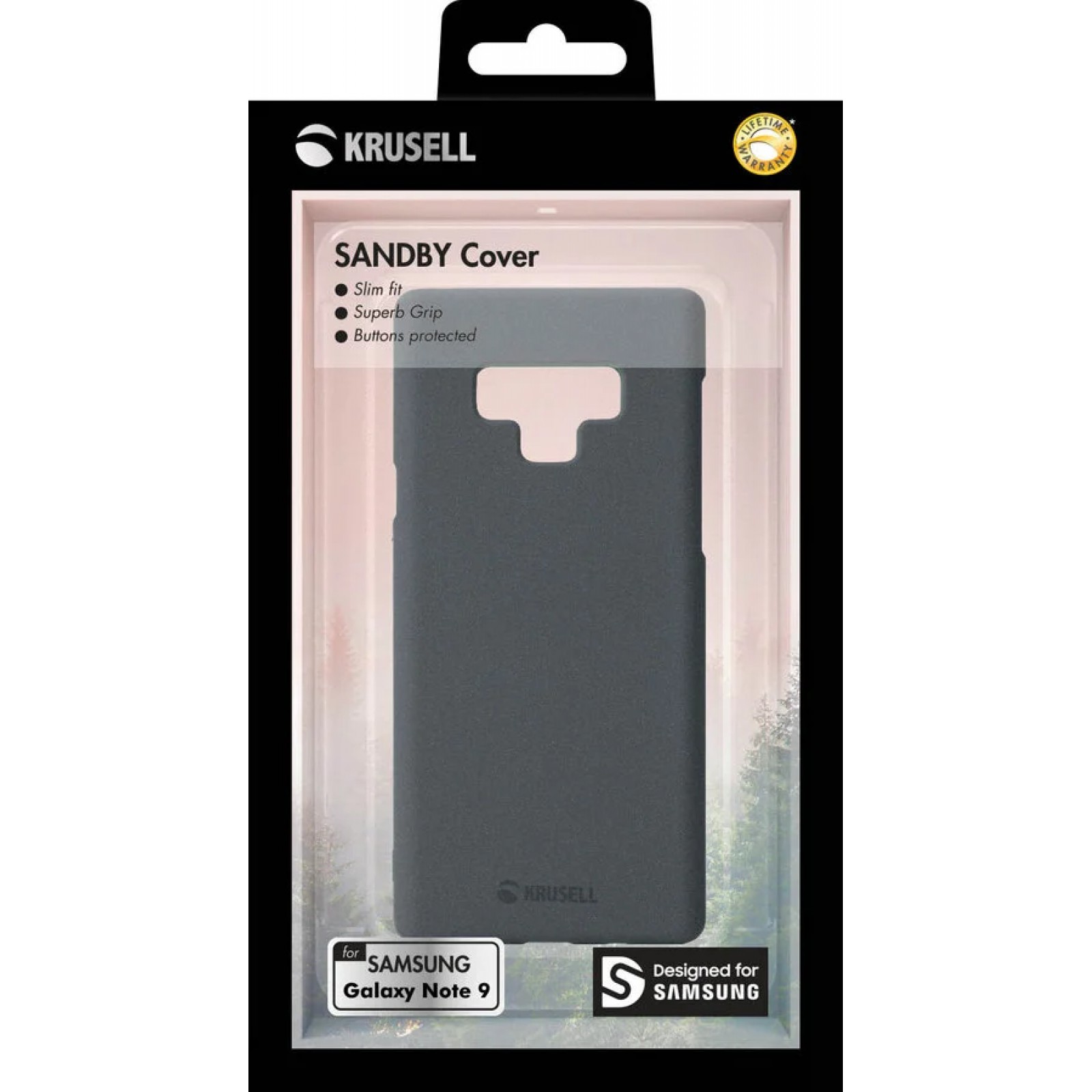 Гръб Krusell SandCover за Samsung Galaxy Note 9 Сив