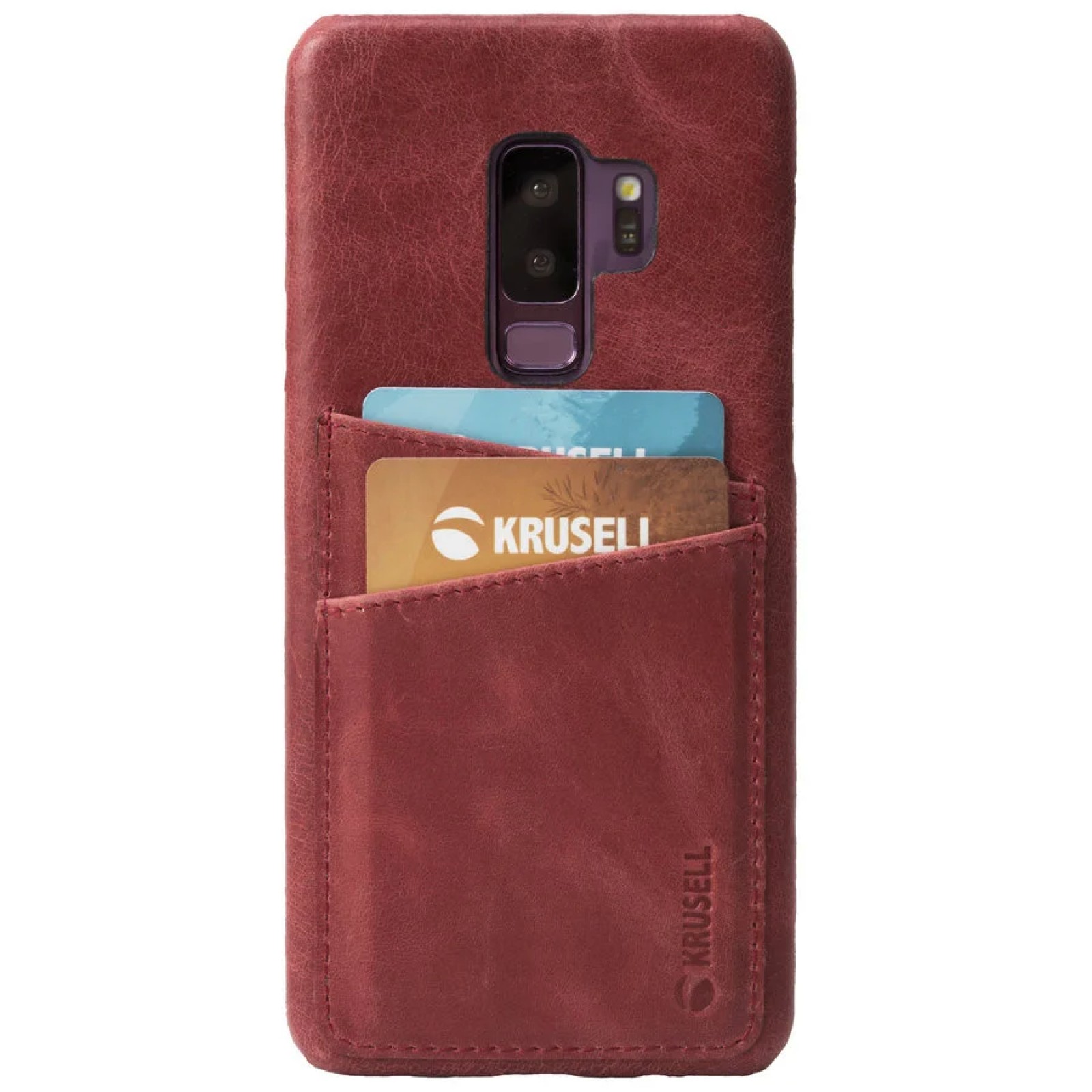 Гръб Krusell Sunne за Samsung Galaxy S9 Plus Червен