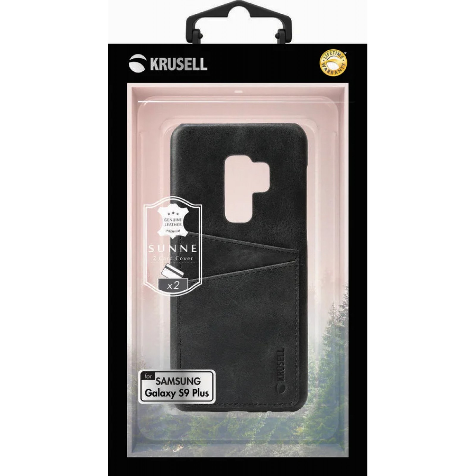 Гръб Krusell Sunne за Samsung Galaxy S9 Plus Черен