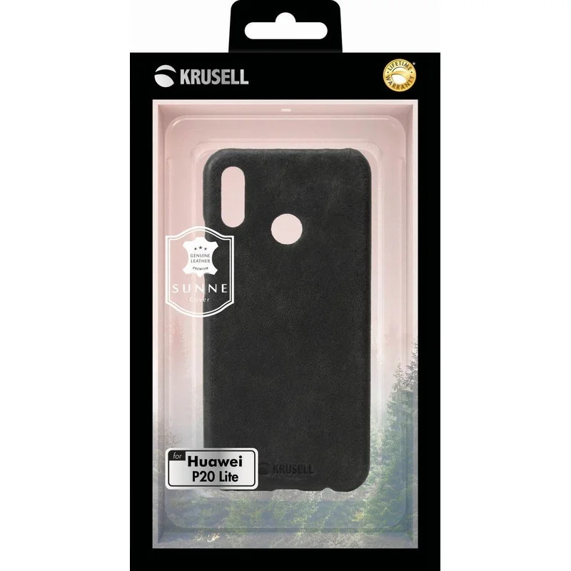 Гръб Krusell Sunne за Huawei/ Honor P20 Lite  Чере...