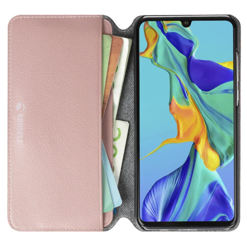 Гръб Krusell  за Huawei/ Honor P30 Lite Розов...