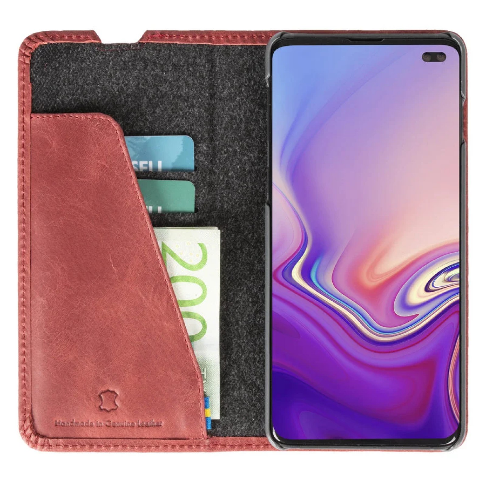 Гръб Krusell Sunne за Samsung Galaxy S10 Червен