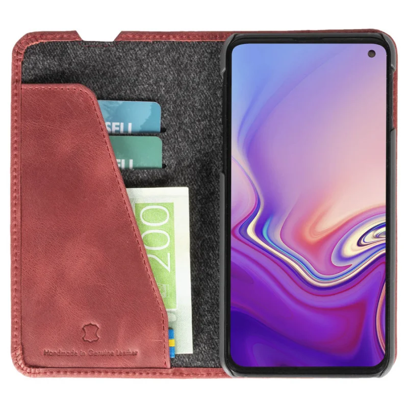 Гръб Krusell Sunne за Samsung Galaxy S10e Червен...