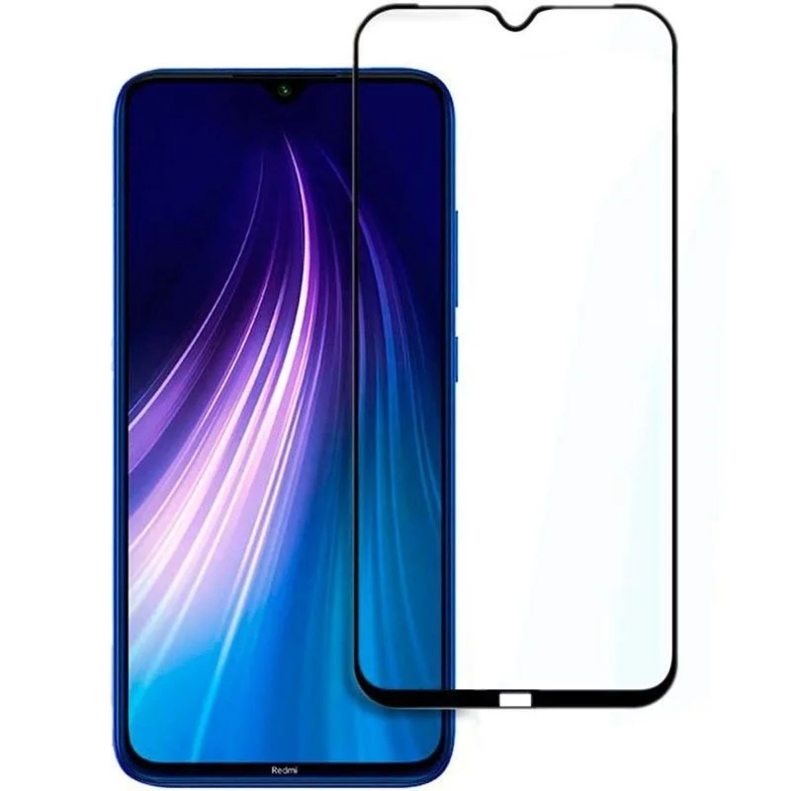 Стъклен протектор 5D Full Glue за Xiaomi Redmi Note 8 black