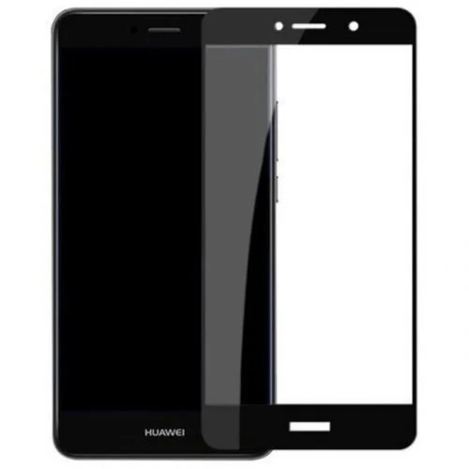 Стъклен протектор 5D за Honor 8 lite/ P8 lite/ P9 lite 2017 - Черен