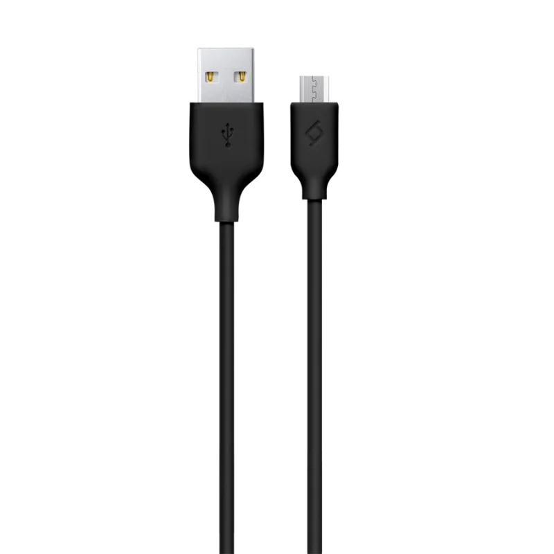 Кабел New Micro USB Charge/Data Cable - Черен, 117...