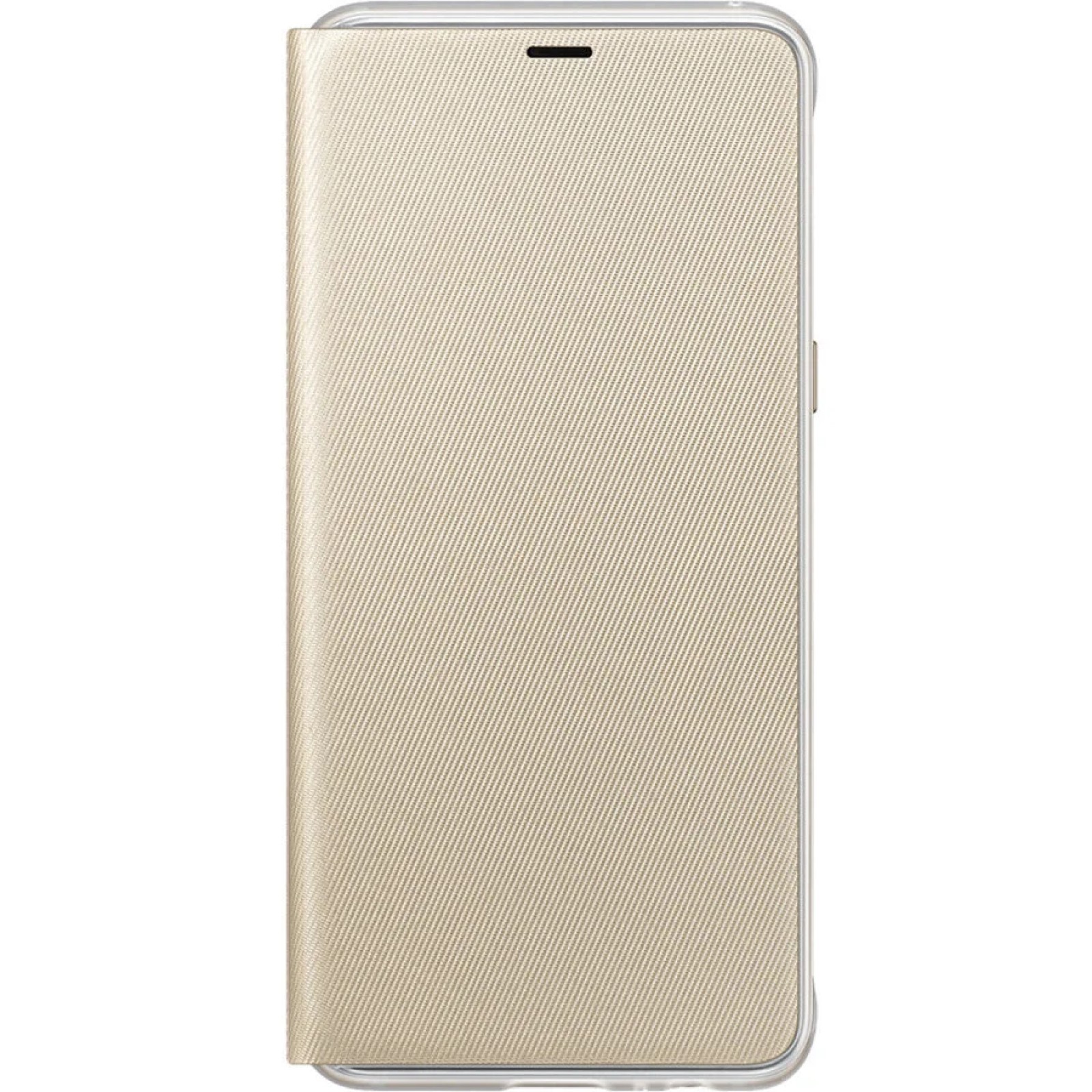 Оригинален калъф Flip за Samsung A8 2018  - Златист