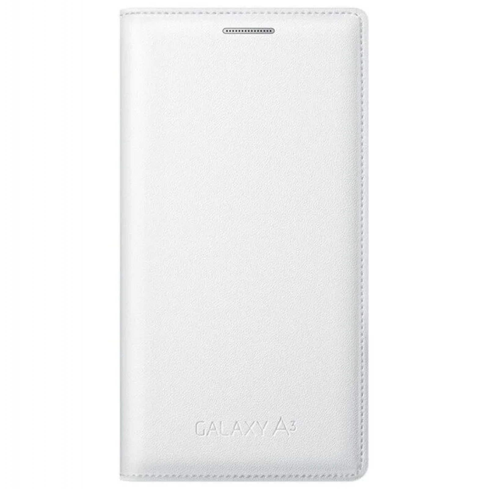 Оригинален калъф Flip за Samsung A3 - Бял