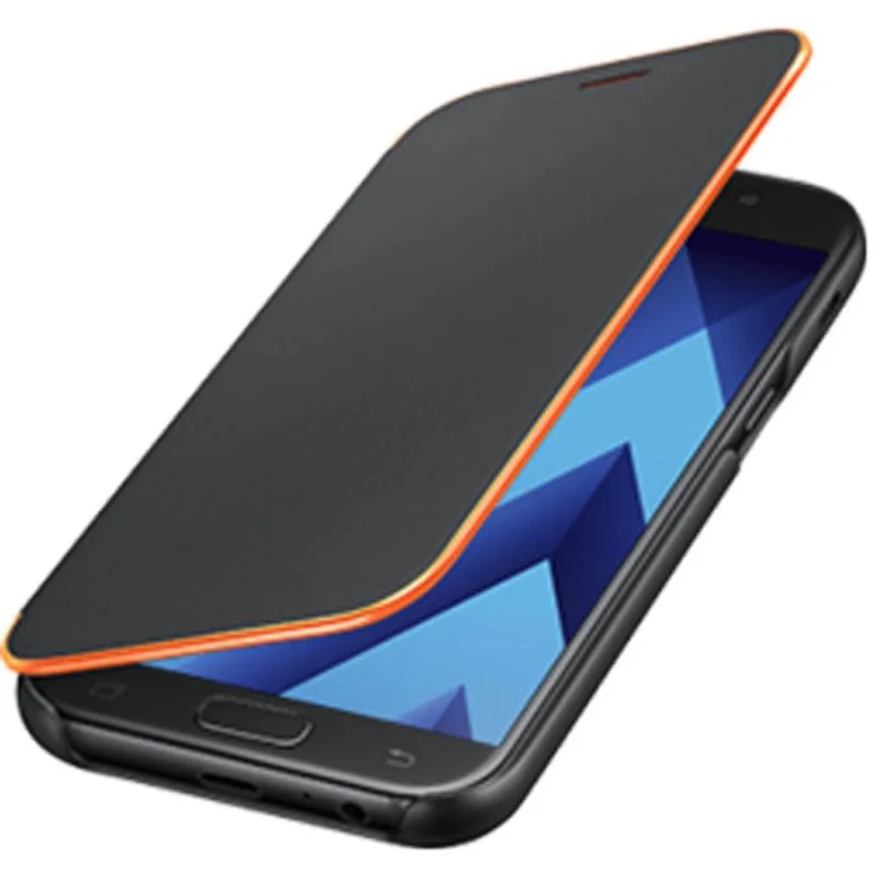 Оригинален калъф Flip за Samsung A3 2017 - Черен...