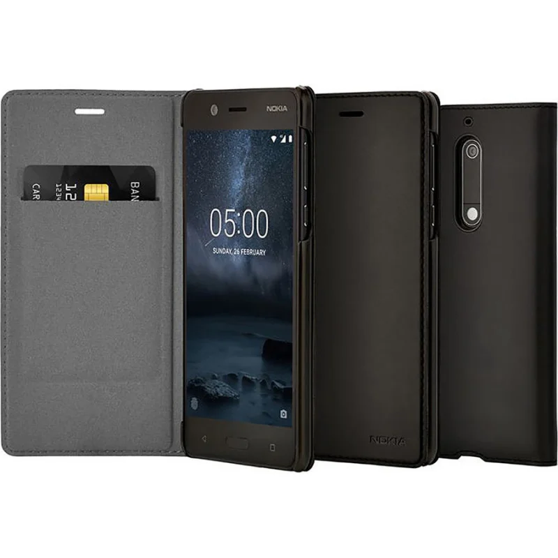 Гръб Nokia Flip Cover за Nokia 3 Черен