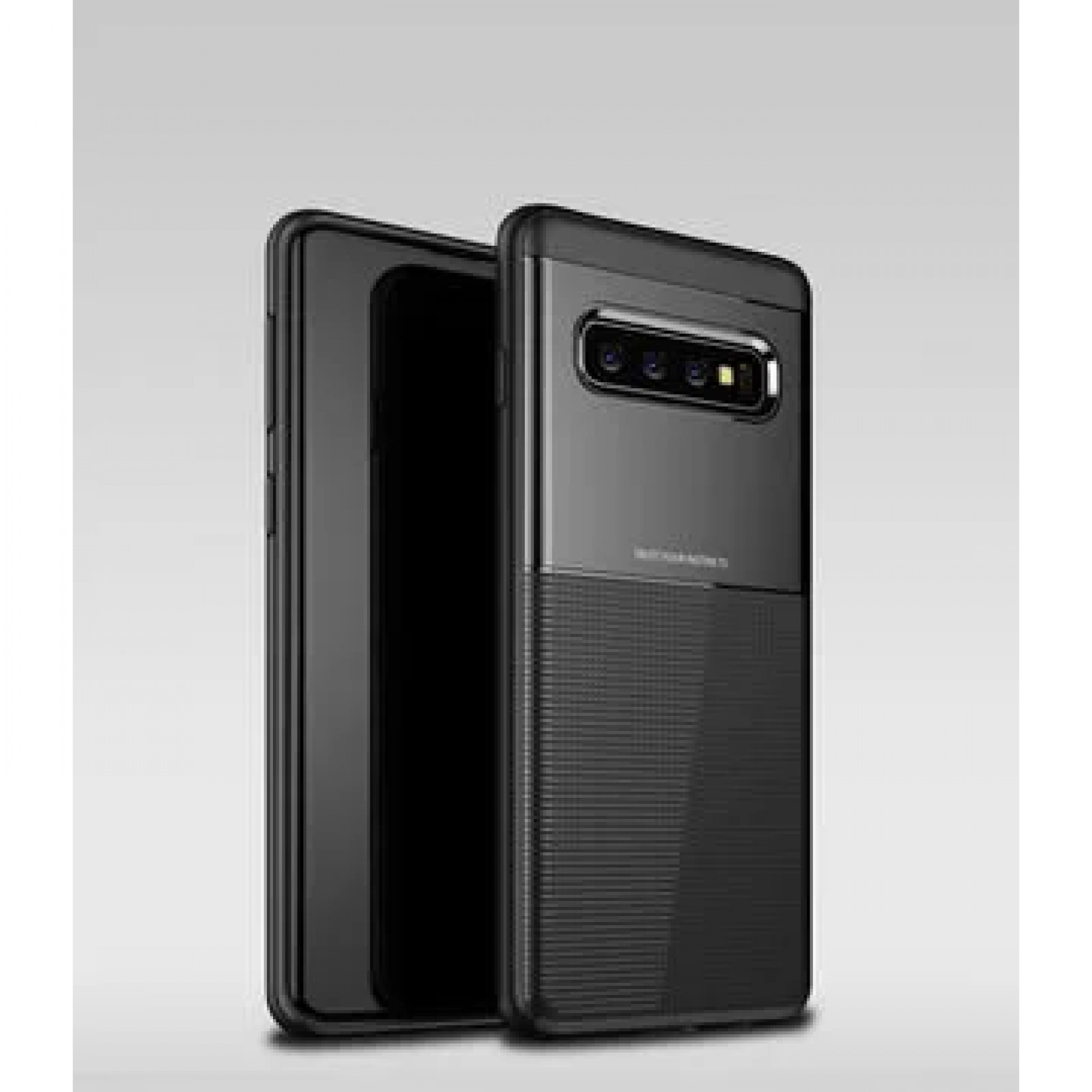 Гръб iPaky Carbon  за Samsung Galaxy S10 Черен