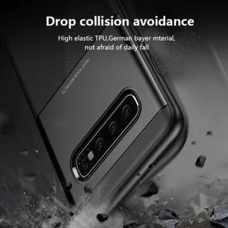 Гръб iPaky Carbon  за Samsung Galaxy S10 Черен