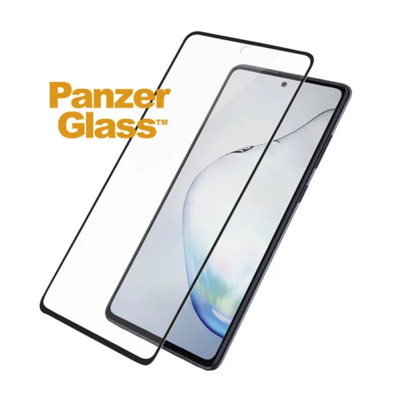 Стъклен протектор PanzerGlass за Samsung Galaxy Note10 Lite Case Friendly Черен