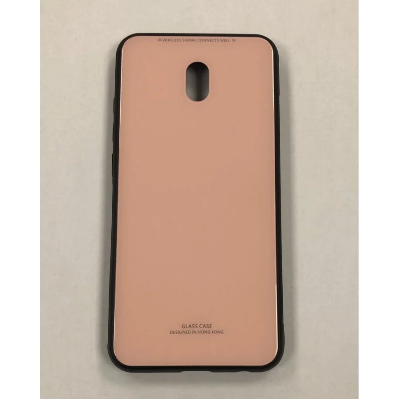Гръб OEM Glass Case за Xiaomi Redmi 8A Розов...