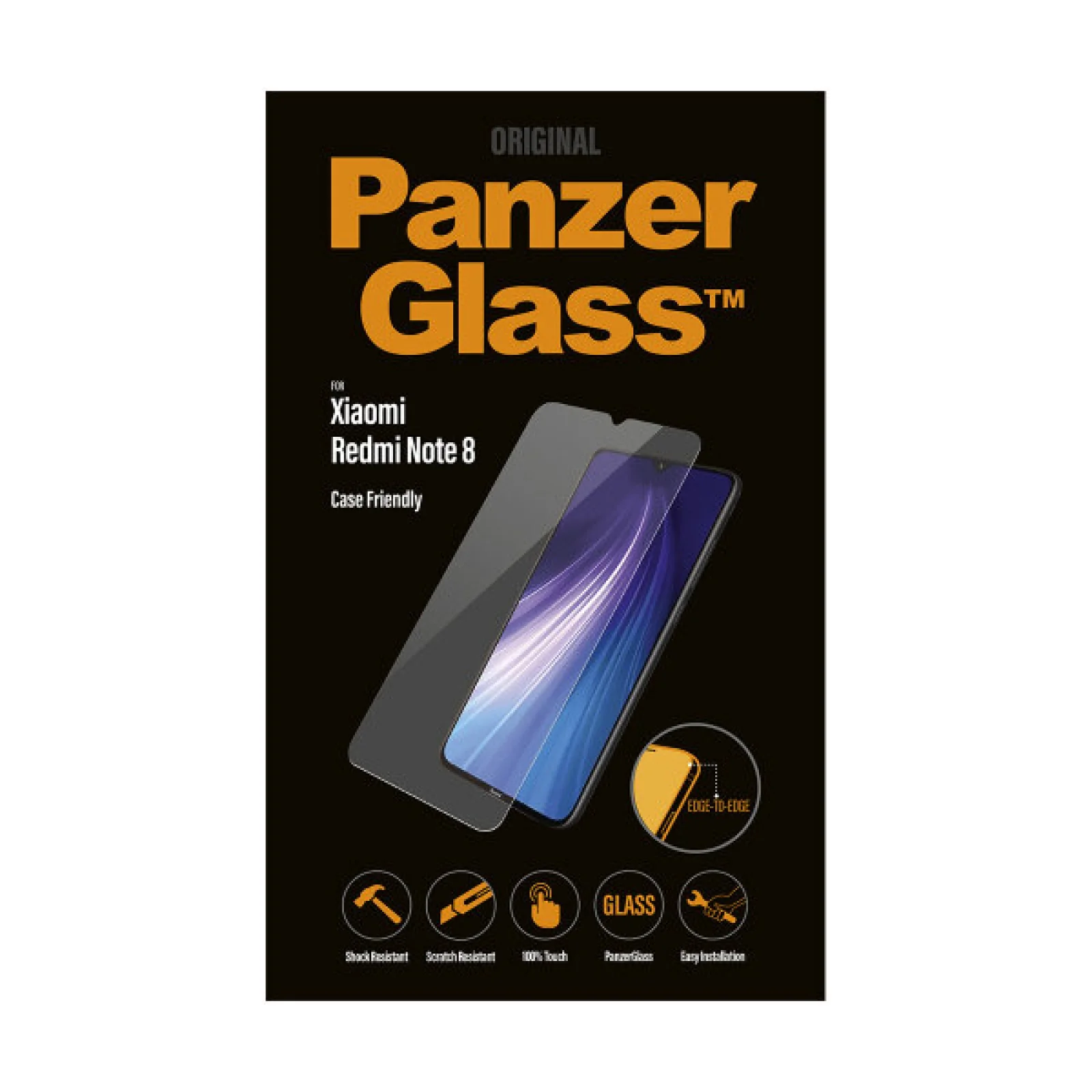 Стъклен протектор PanzerGlass за Xiaomi Redmi Note 8 Case Friendly Прозрачен