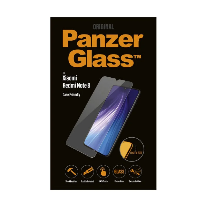 Стъклен протектор PanzerGlass за Xiaomi Redmi Note 8 Case Friendly Прозрачен