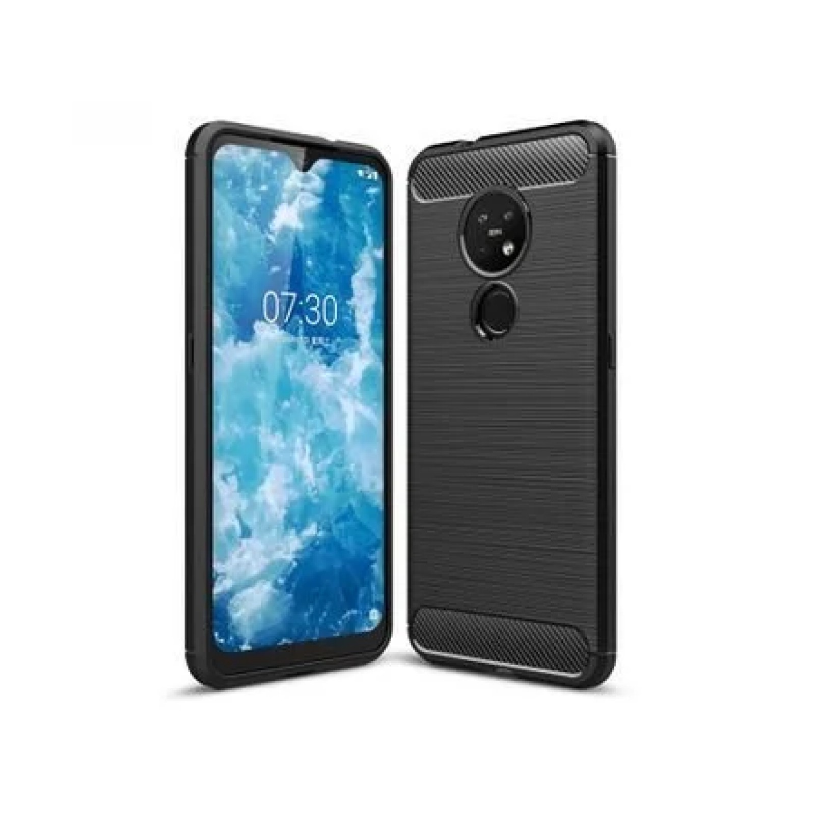 Гръб OEM Carbon  за Nokia 7.2 Черен