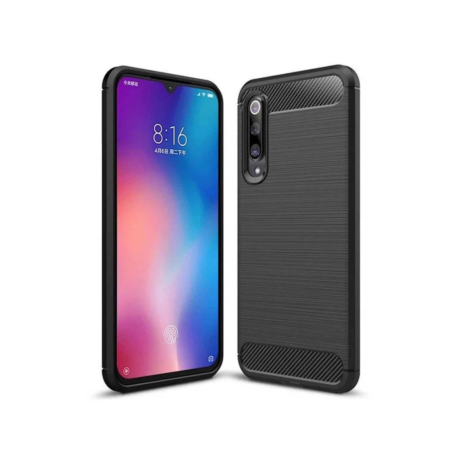 Гръб CARBON - XIAOMI MI 9 SE - Черен