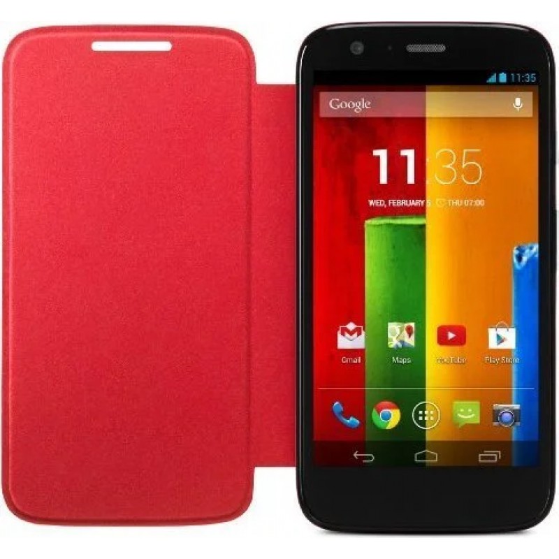 Гръб OEM Flip Cover за Motorola Moto G Червен
