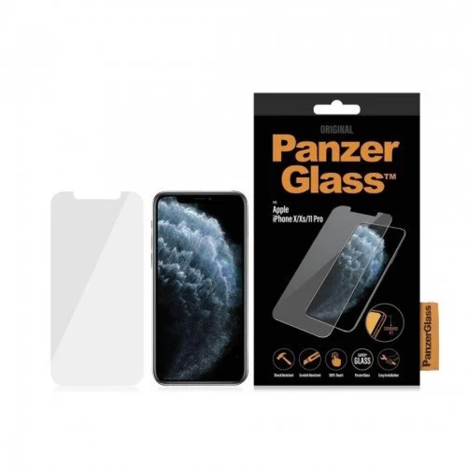 Стъклен протектор PanzerGlass за Apple iPhone X/Xs/11 Pro  Безцветен