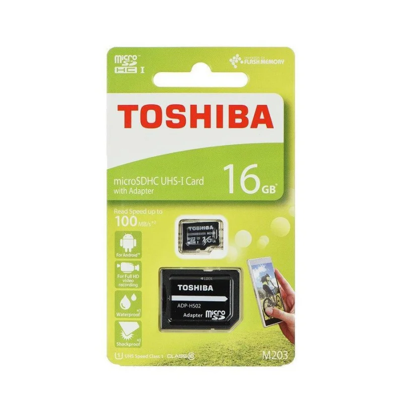 Карта памет TOSHIBA Memory MicroSD Card - 16GB с адаптер UHS I CLASS 10