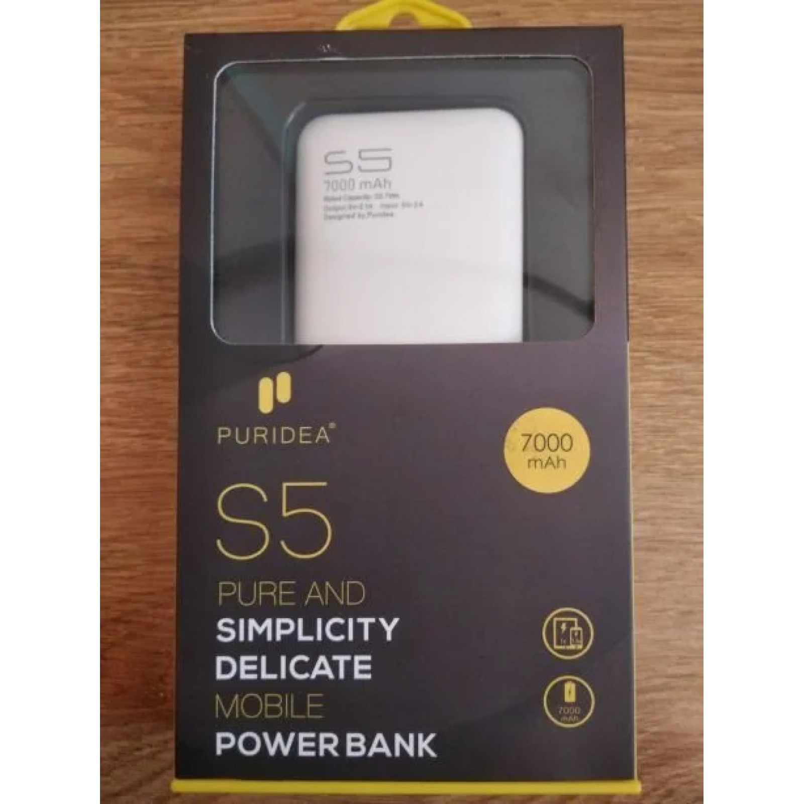 Power Bank PURIDEA S5 7000mAh сива
