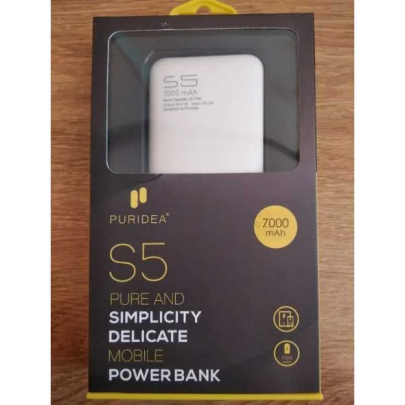 Power Bank PURIDEA S5 7000mAh сива
