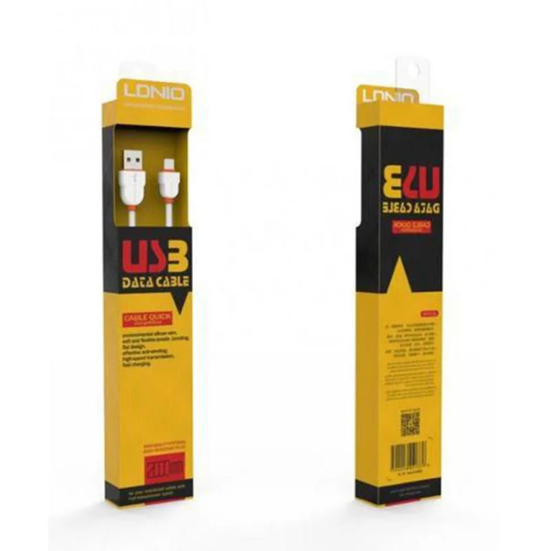 Дата кабел LDNIO LS02 micro USB бял 2m