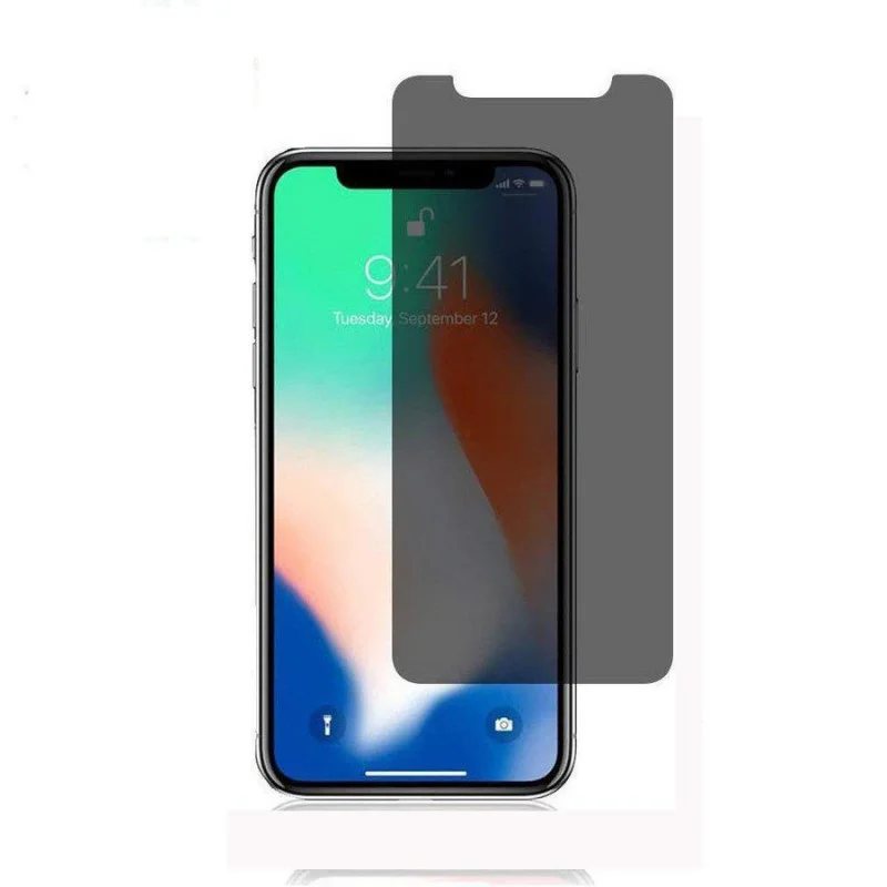 Стъклен протектор за Iphone X/XS Privacy 5D - Черен