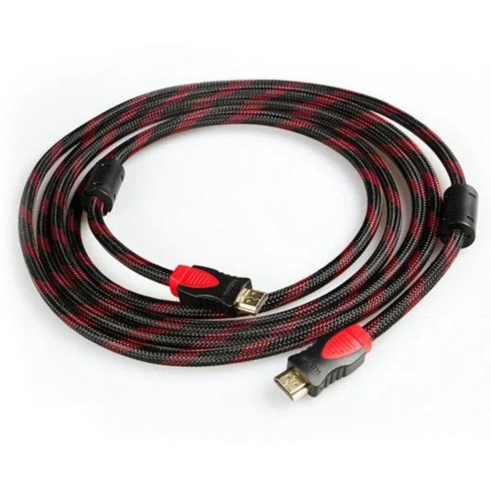 Кабел DeTech HDMI - HDMI M/М, 5m, С оплетка и ферит -18020